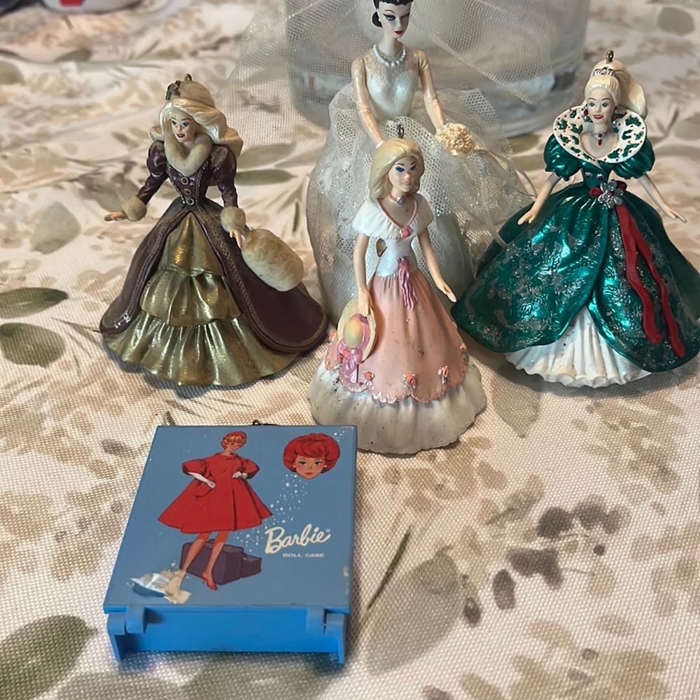 Assorted Barbie Christmas Ornaments